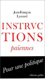 Cover of: Instructions païennes