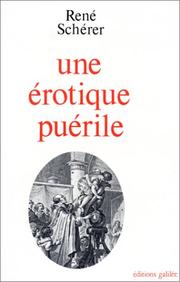 Cover of: Une Érotique puérile