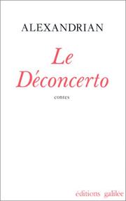 Cover of: Le déconcerto by Sarane Alexandrian