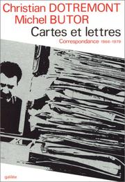 Cover of: Cartes et lettres: correspondance, 1966-1979