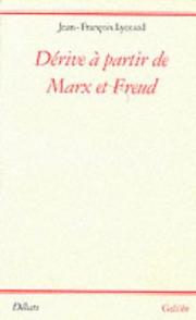 Cover of: Dérive à partir de Marx et Freud