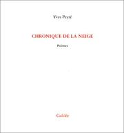 Cover of: Chronique de la neige