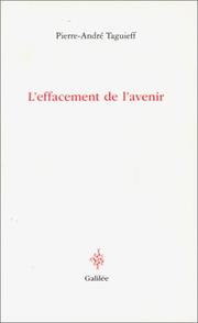 Cover of: L' effacement de l'avenir