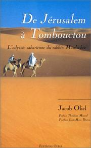 Cover of: De Jérusalem à Tombouctou by Jacob Oliel