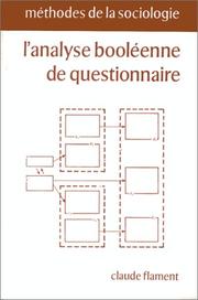 Cover of: L' analyse booléenne de questionnaire