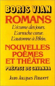 Cover of: Romans, poèmes, nouvelles et théâtre
