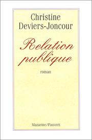 Cover of: Relation publique: roman