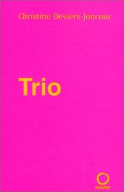 Cover of: Trio by Christine Deviers-Joncour