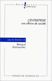 Cover of: L' Entreprise, une affaire de société