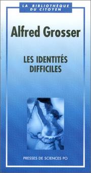 Cover of: Les identités difficiles
