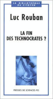 Cover of: La fin des technocrates?