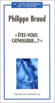 Cover of: "Etes-vous catholique-- ?"