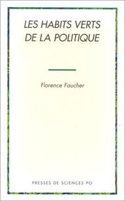 Cover of: habits verts de la politique
