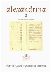 Cover of: Alexandrina by J.-Y Empereur