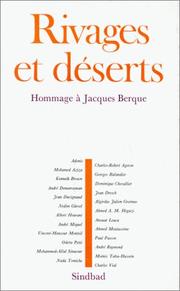 Cover of: Rivages et déserts by [Adonis ... et al.].