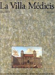 Cover of: La Villa Médicis by direction, André Chastel ; coordination, Philippe Morel.