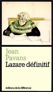 Cover of: Lazare définitif