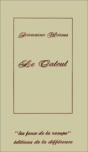 Cover of: Le calcul by Jeannine Worms