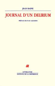 Cover of: Journal d'un delirium