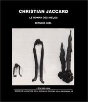 Cover of: Christian Jaccard by Bernard Noël