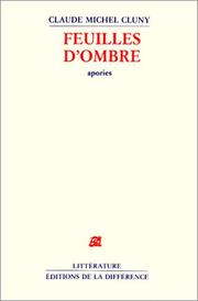 Cover of: Feuilles d'ombre d'Harmodios de Cyrène: apories