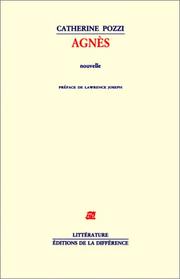Cover of: Agnès by Catherine Pozzi