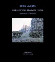 Cover of: Boris Lejeune by Jean Marie Le Sidaner