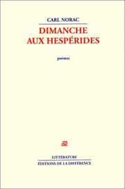 Cover of: Dimanche aux Hespérides by Carl Norac, Carl Norac