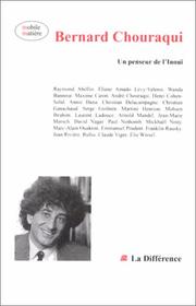 Cover of: Bernard Chouraqui: un penseur de l'Inouï