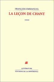 Cover of: La leçon de chant: roman