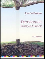 Cover of: Dictionnaire français-gaulois
