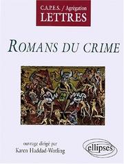 Cover of: Romans du crime