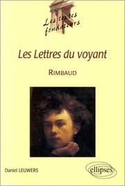 Cover of: Les lettres du voyant, Rimbaud