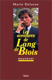 Cover of: Les aventures de Lang de Blois by Marie Delarue