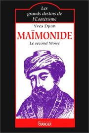 Cover of: Maïmonide: le second Moïse