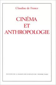 Cover of: Cinéma et anthropologie