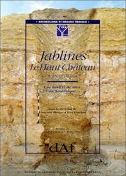 Cover of: Jablines: le Haut-Château,( Seine-et-Marne) : une minière de silex au Néolithique