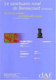 Cover of: Le sanctuaire rural de Bennecourt (Yvelines): du temple celtique au temple gallo-romain