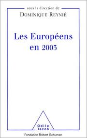 Cover of: Les Européens en 2003
