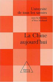 Cover of: La Chine aujourd'hui.