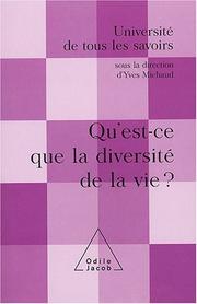 Cover of: Qu'est-ce que la diversité de la vie