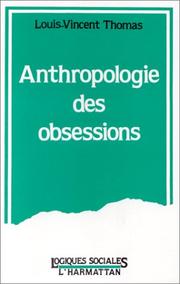 Cover of: Anthropologie des obsessions