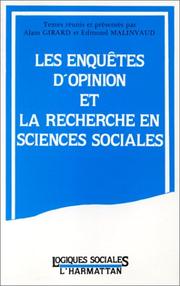 Cover of: Les enquêtes d'opinion et la recherche en sciences sociales: hommage à Jean Stoetzel : Journée d'étude de la Société des amis du Centre d'études sociologiques, Sorbonne, 29 février 1988