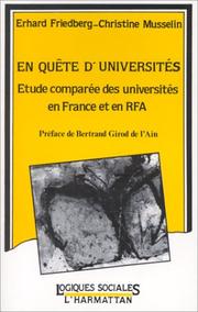 Cover of: En quête d'universités: étude comparée des universités en France et en RFA