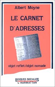 Cover of: Le carnet d'adresses: objet-reflet, objet-nomade
