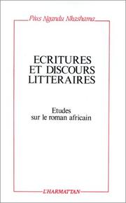 Cover of: Ecritures et discours littéraires by Pius Ngandu Nkashama