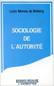 Cover of: Sociologie de l'autorité