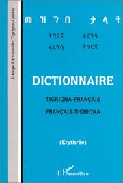 Dictionnaire tigrigna-français, français-tigrigna