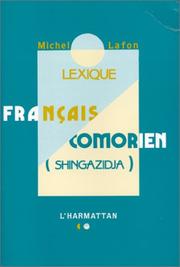 Cover of: Lexique français-comorien (shingazidja)