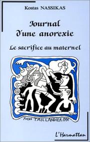 Cover of: Journal d'une anorexie: le sacrifice an maternel